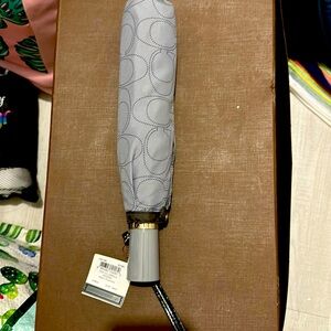 NWT Coach umbrella - grey